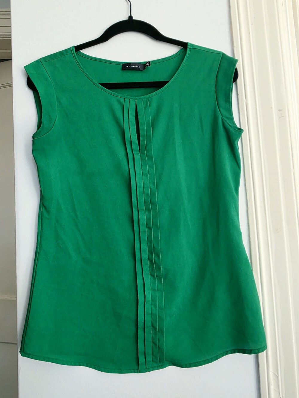 The Limited Emerald Green Pleated Front Camisole XS